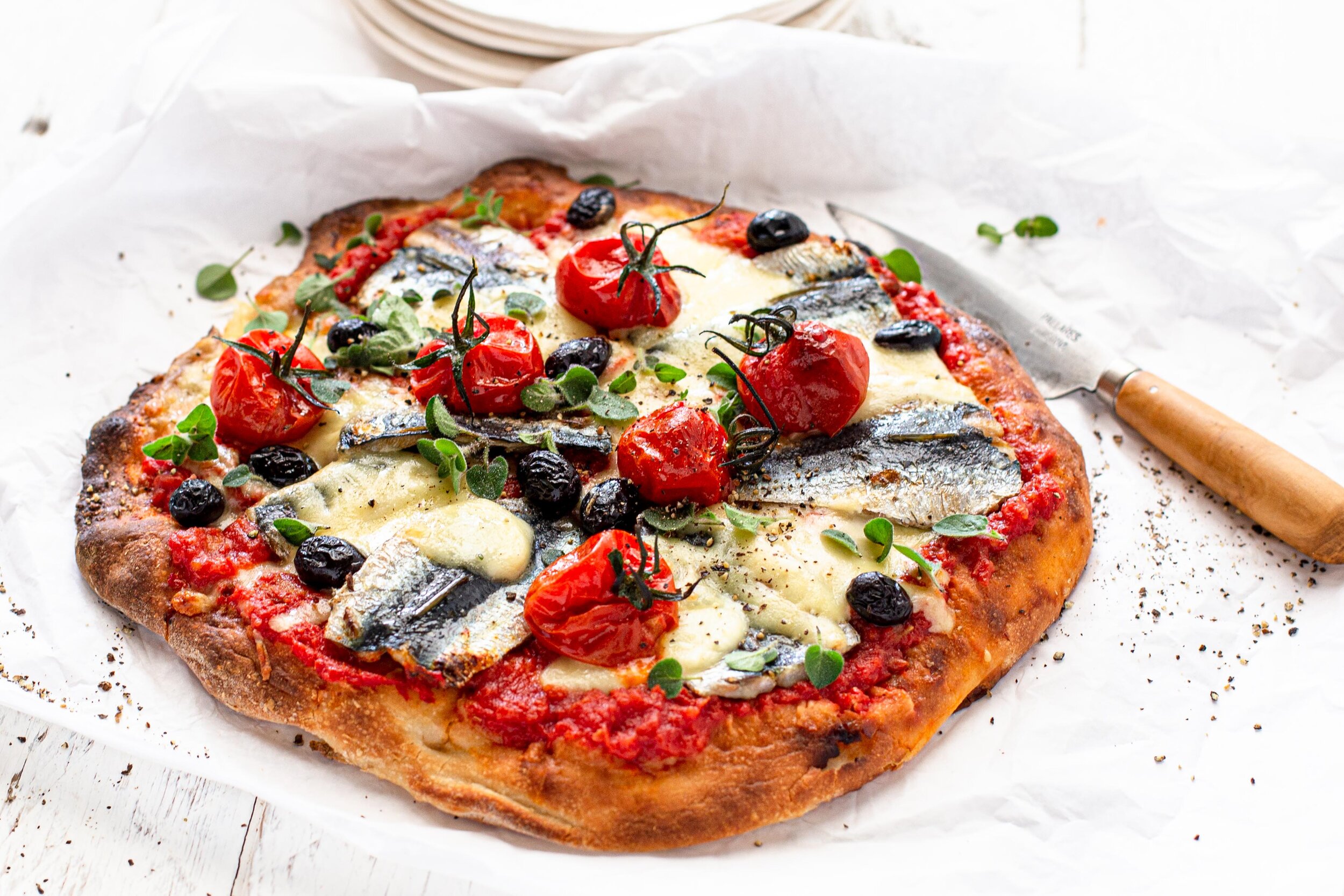 Spicy Sardines Pizza